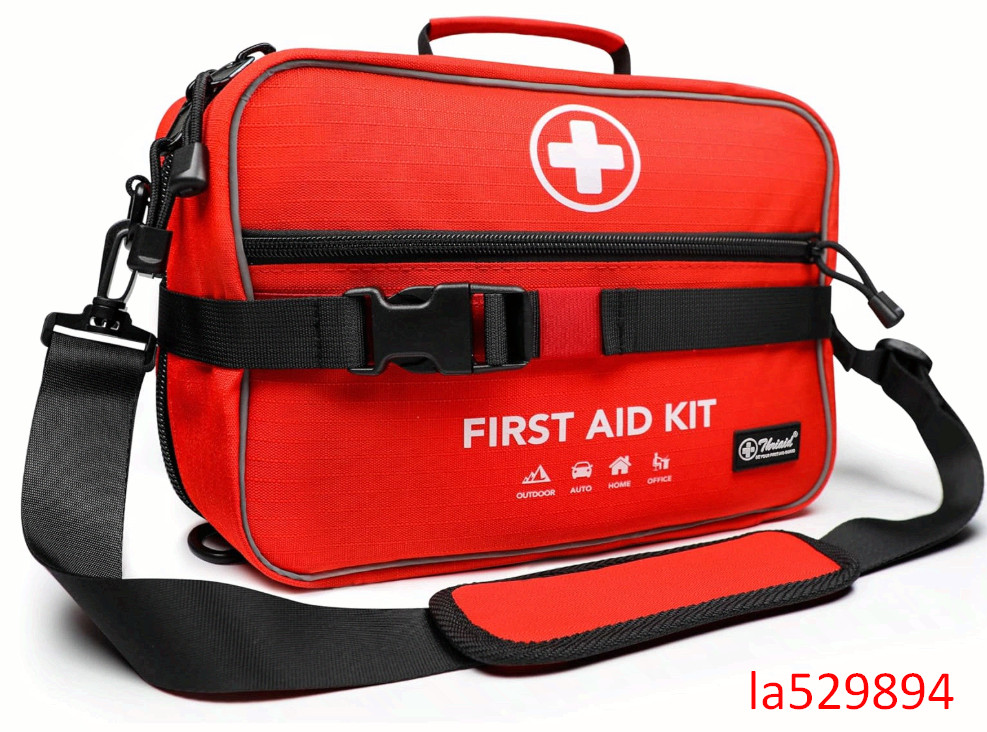 430pc first aid kit, waterproof, compact, for home, travel, outdoor use