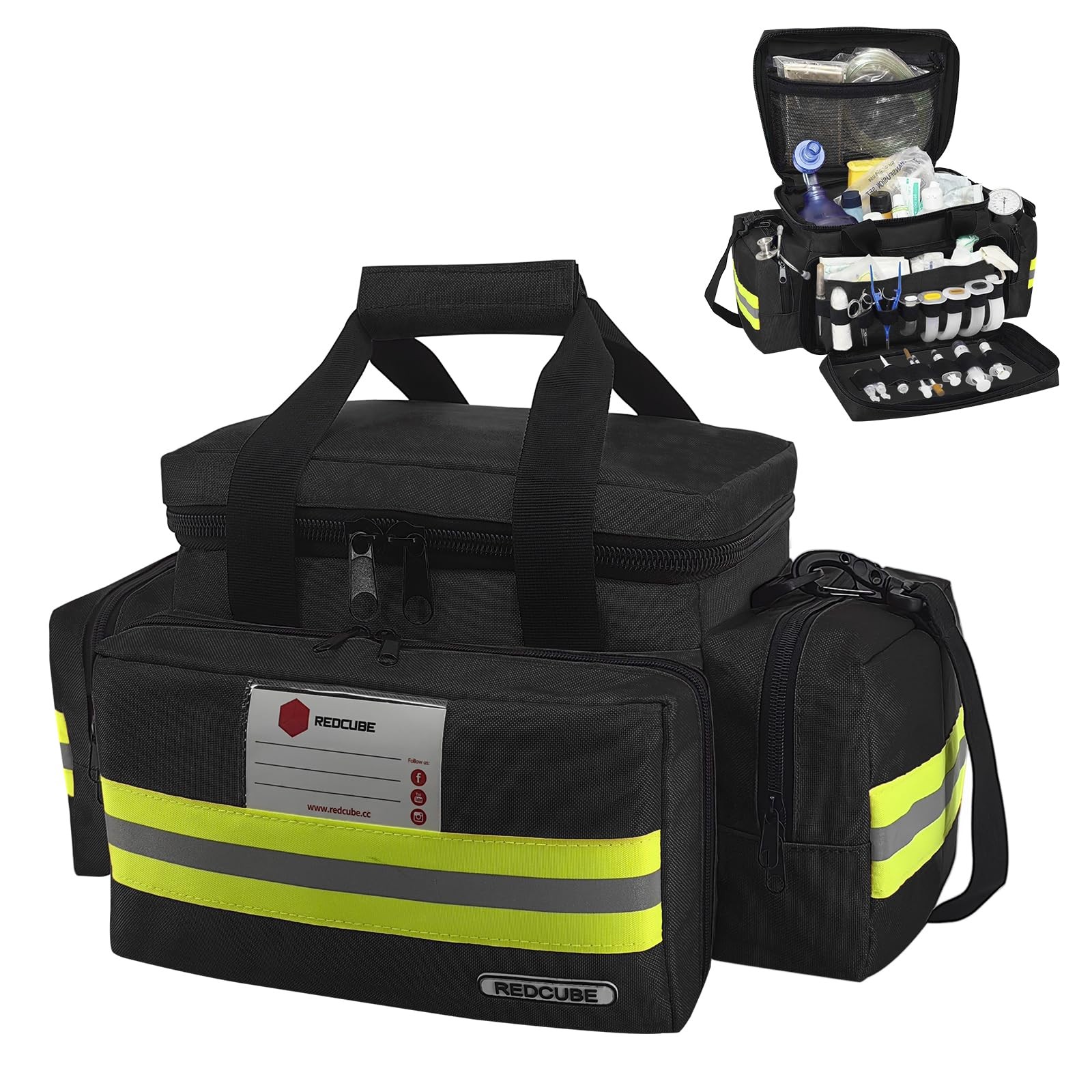 Bag,First Aid Bags Empty,Professional Responder Trauma Bag Bag with Multiple …