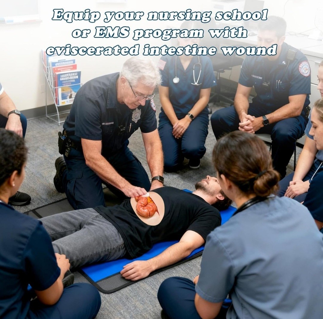 Adhesive Eviscerated Intestine Simulator, Open Abdominal Wound Packing Trainer
