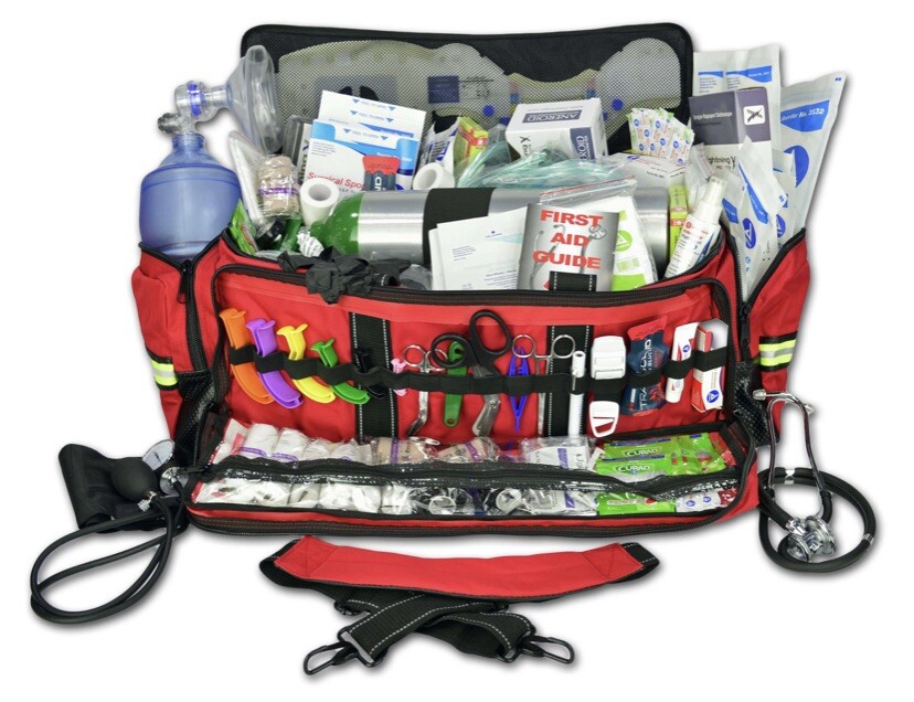 Lightning X Jumbo Medic First Responder EMT/EMS Trauma Bag Stocked Kit MB50-SKD