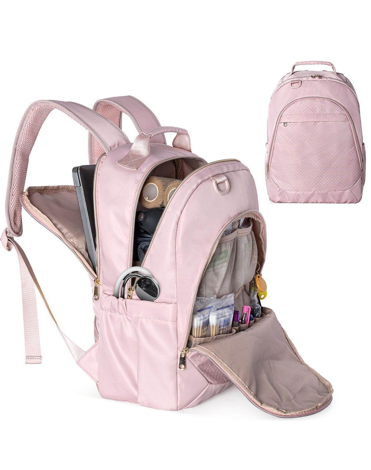 Nurse Bag Backpack for Work Women with USB Charging Hole, Home Clinical Bag w…