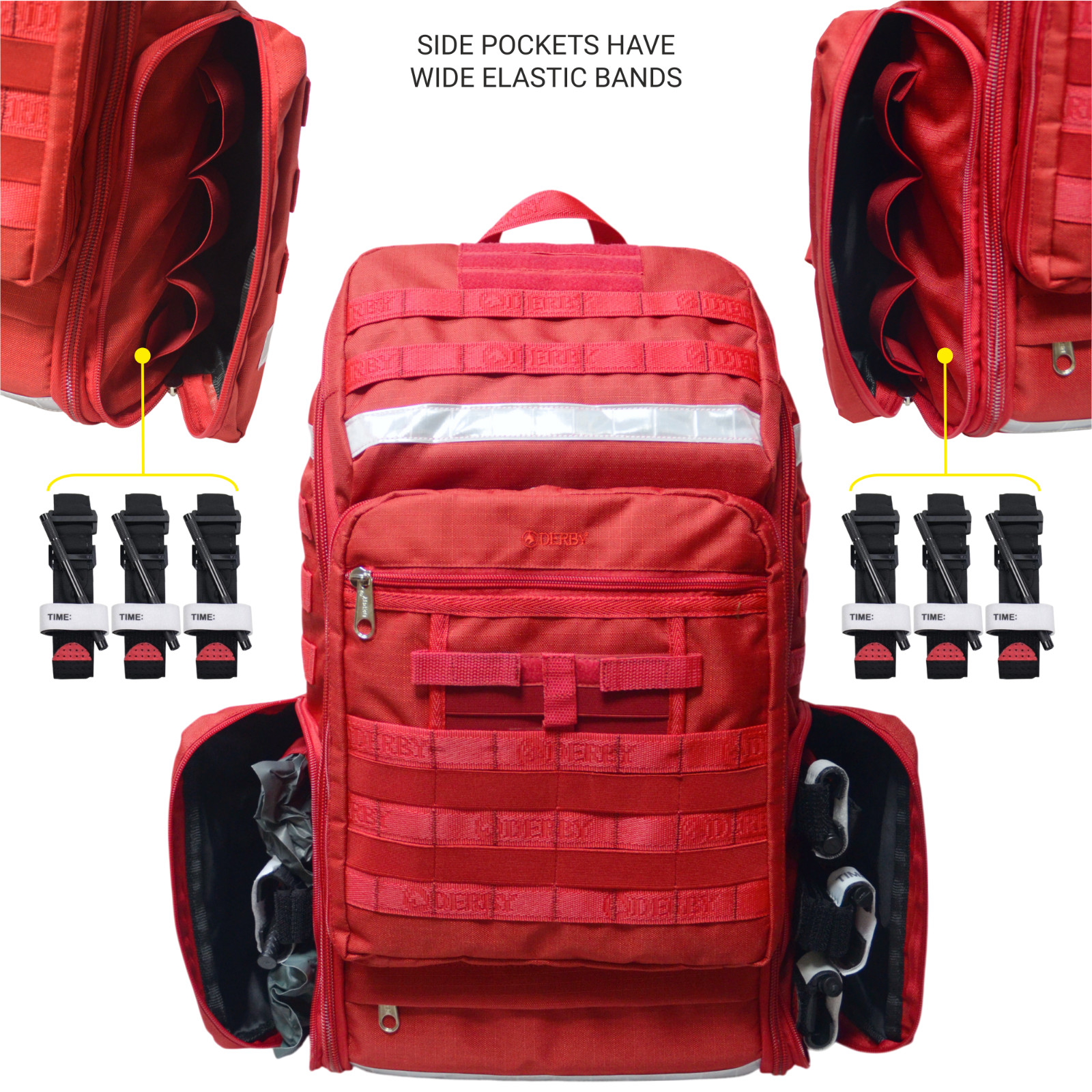 Rescue Backpack Compartments Paramedic Emergency Responder First Aid Rescue Team