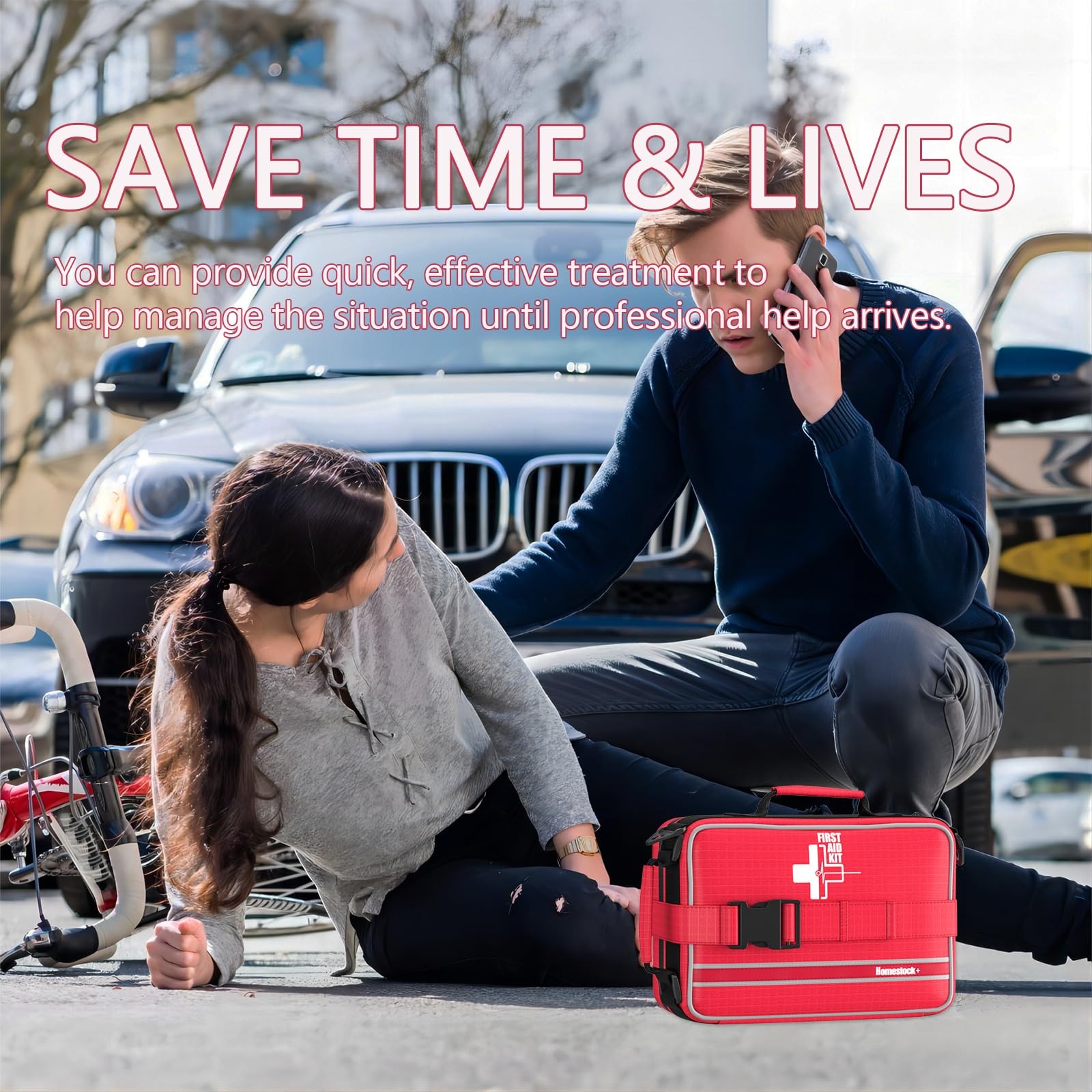 Comprehensive First aid Kits, First Aid Trauma Kit with Labelled Compartments…