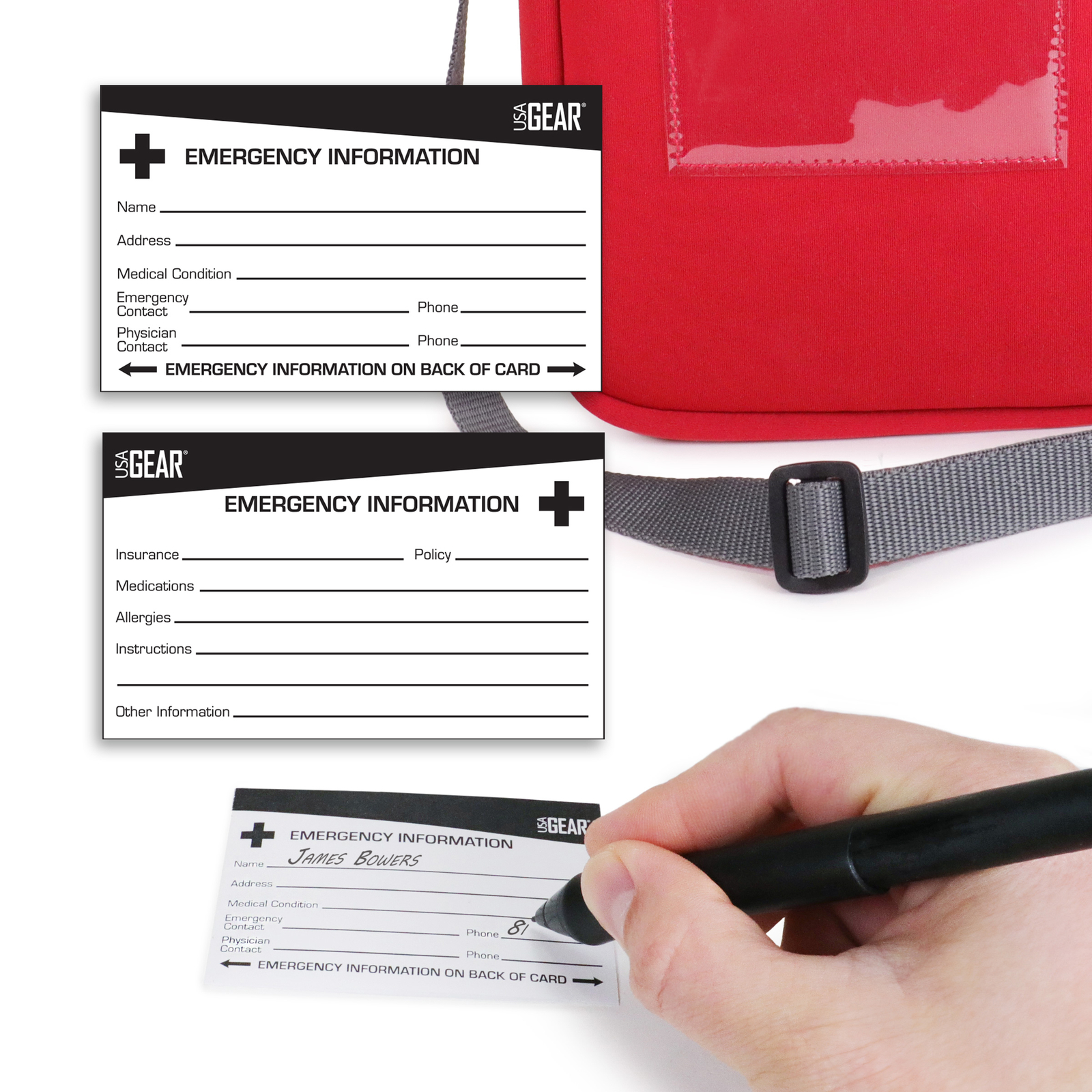 USA GEAR Epipen Shoulder Carry Case, Store Asthma Inhaler & more