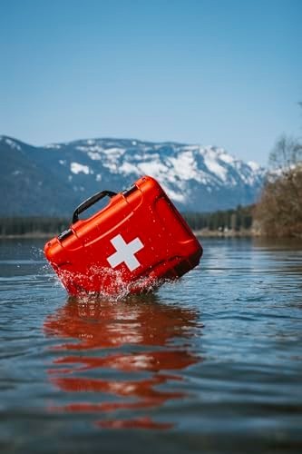 Waterproof First Aid Box – Durable Medical Organizer Case, IP67 Dustproof & Impa