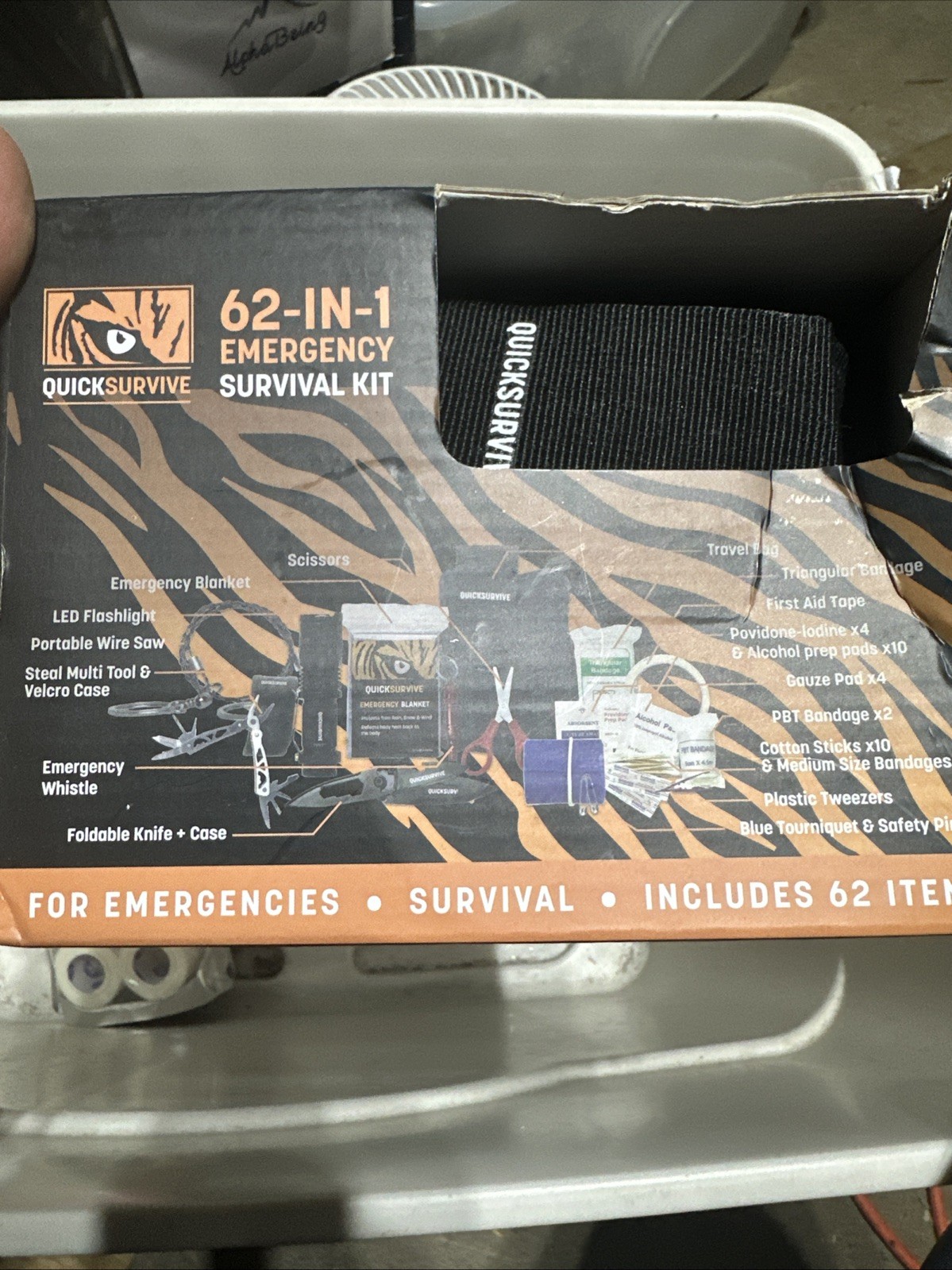 62-in 1 emergency survival kit
