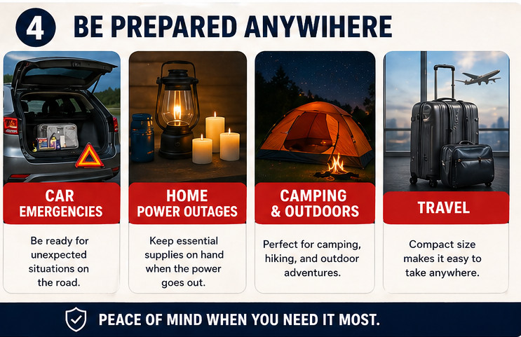 Power Outage Emergency Kit – Storm Survival Pack – Home & Car Bag Ready