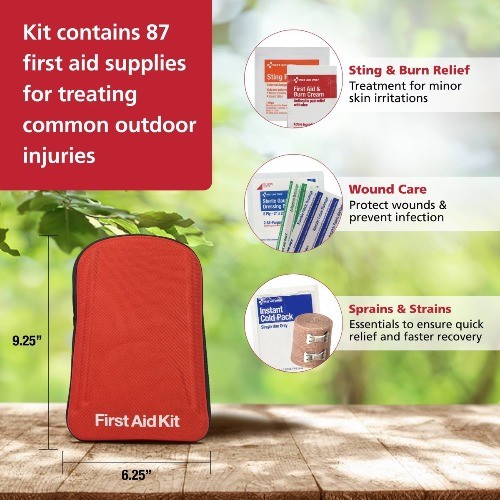 First Aid Only Pac-Kit Grab and Go Adventure First Aid Kit 87pc
