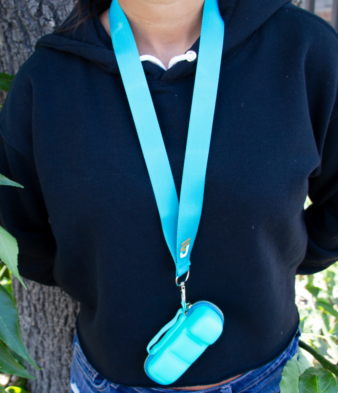 CM Turquoise Asthma Inhaler Travel Case, Does Not Include Inhaler Medicine