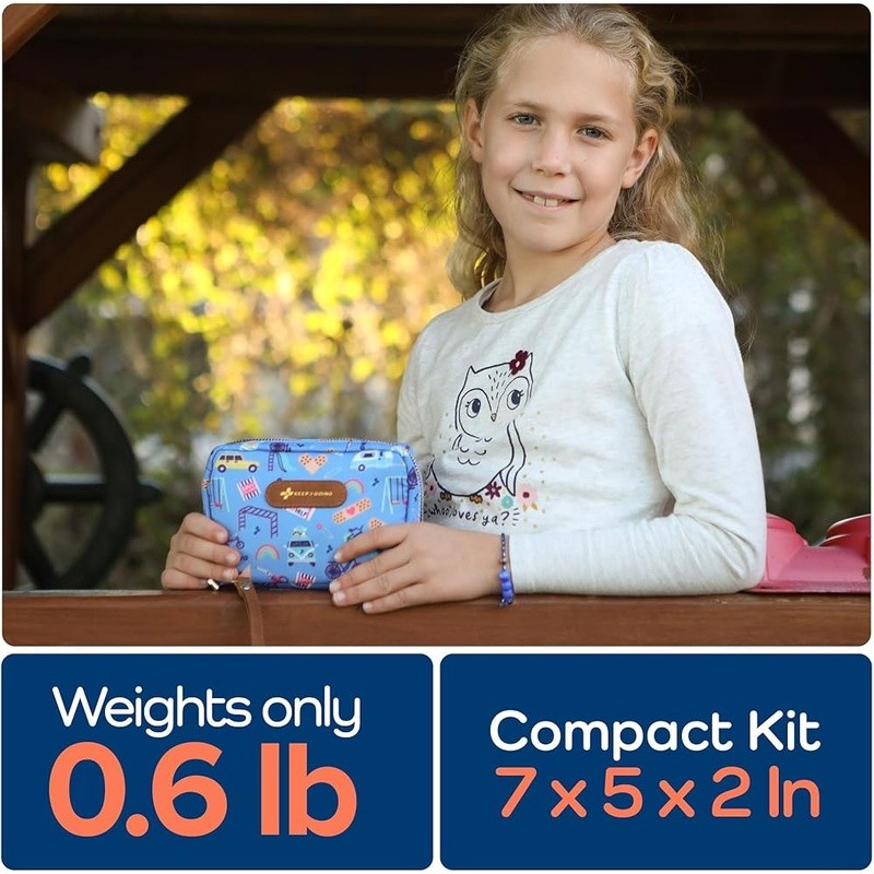 Compact First Aid Kit Travel 130 Essential Supplies Family Baby Care Case New