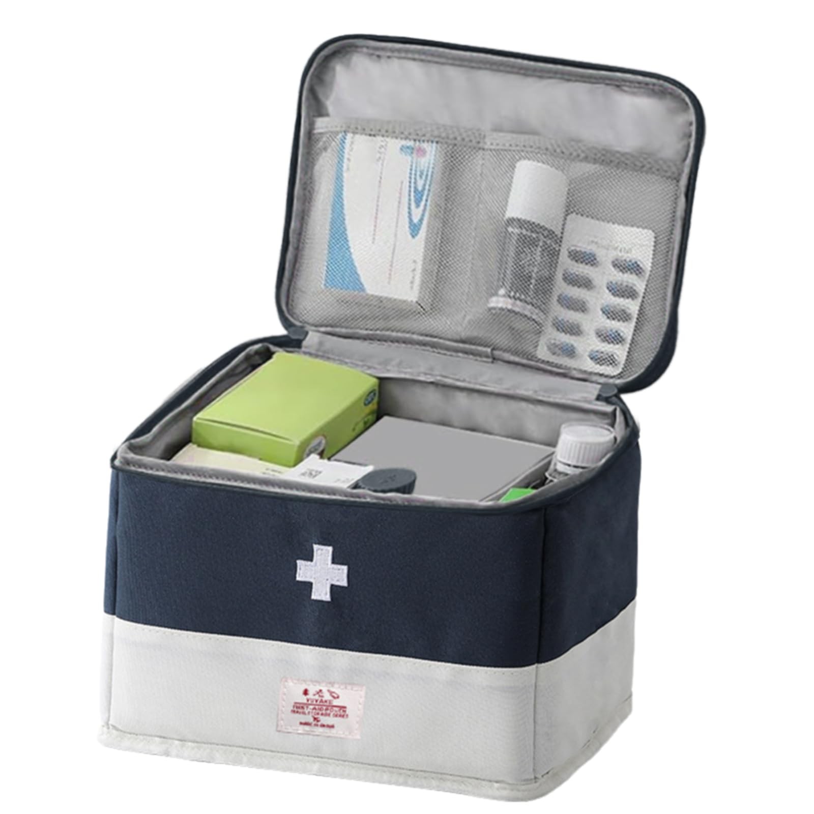 XPAPOV Medicine Travel 27 x 20 x 19 cm / 10.63 x 7.87 x 7.48 in, Navy blue