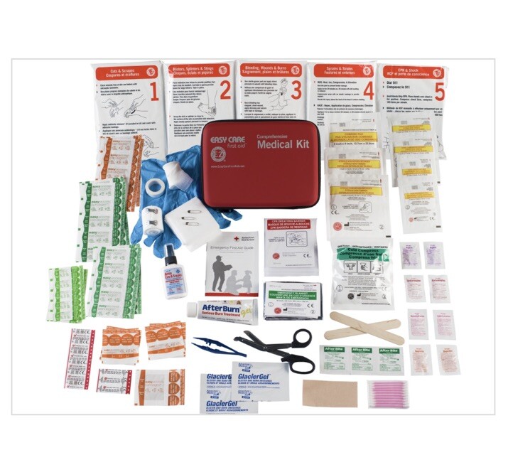 Easy Care First Aid Comprehensive Medical Kit/Major Emergencies & Minor Injuries