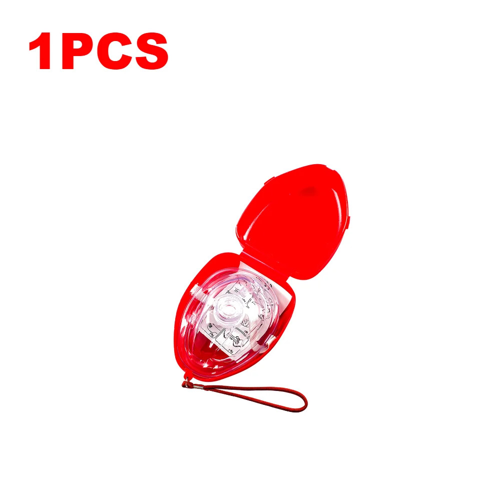 1-10PCS First Aid CPR Breathing Mask One-Way Artificial Respiration Breathing Va