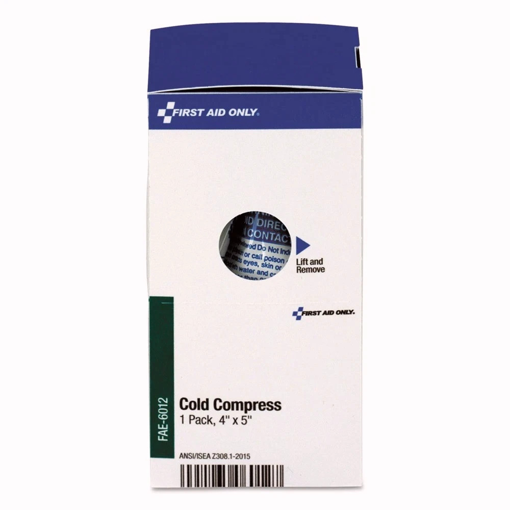 First Aid Only FAE6012 5 in. x 4 in. SmartCompliance Instant Cold Compress New