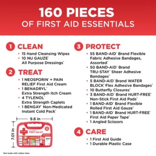 Band-Aid First Aid Kit – 160ct