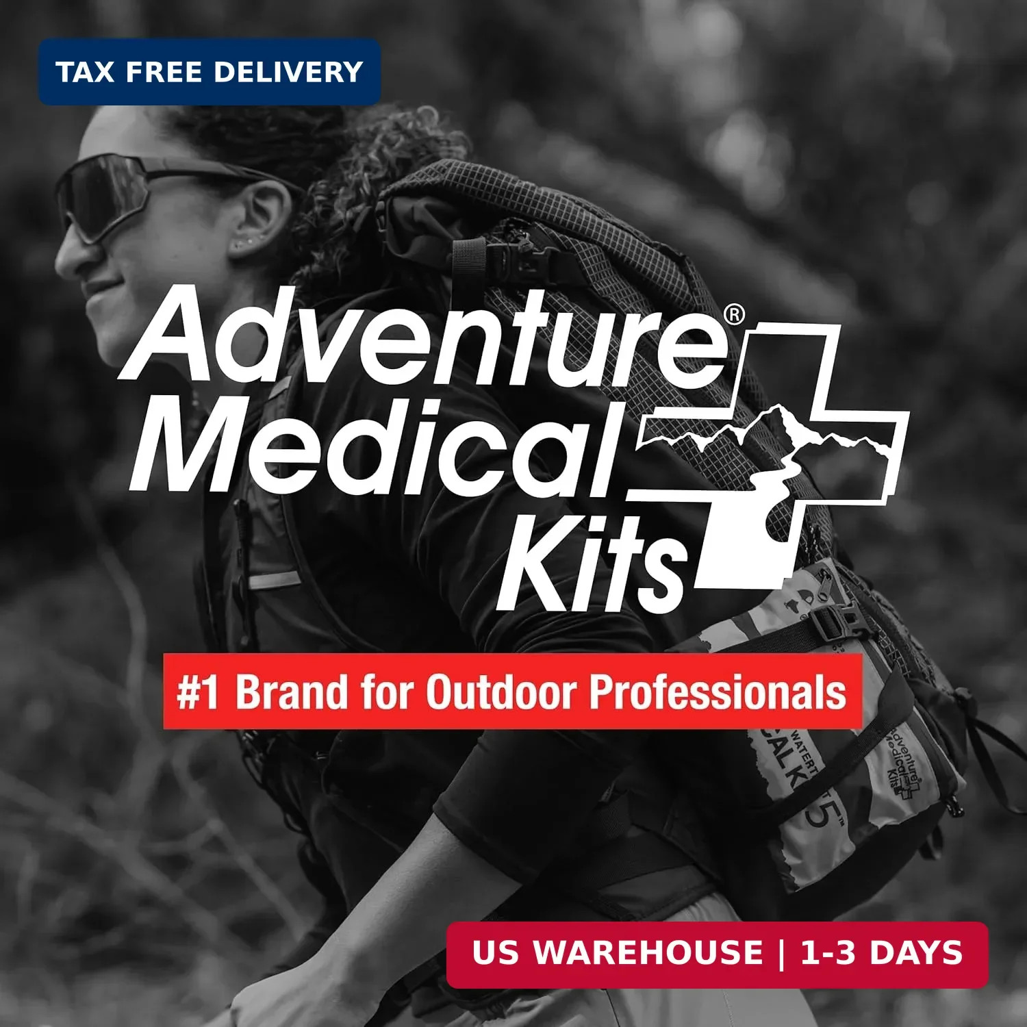 Adventure Medical Kit Ultralight/Watertight Medical Kit .5 – Up to 2 People, Up