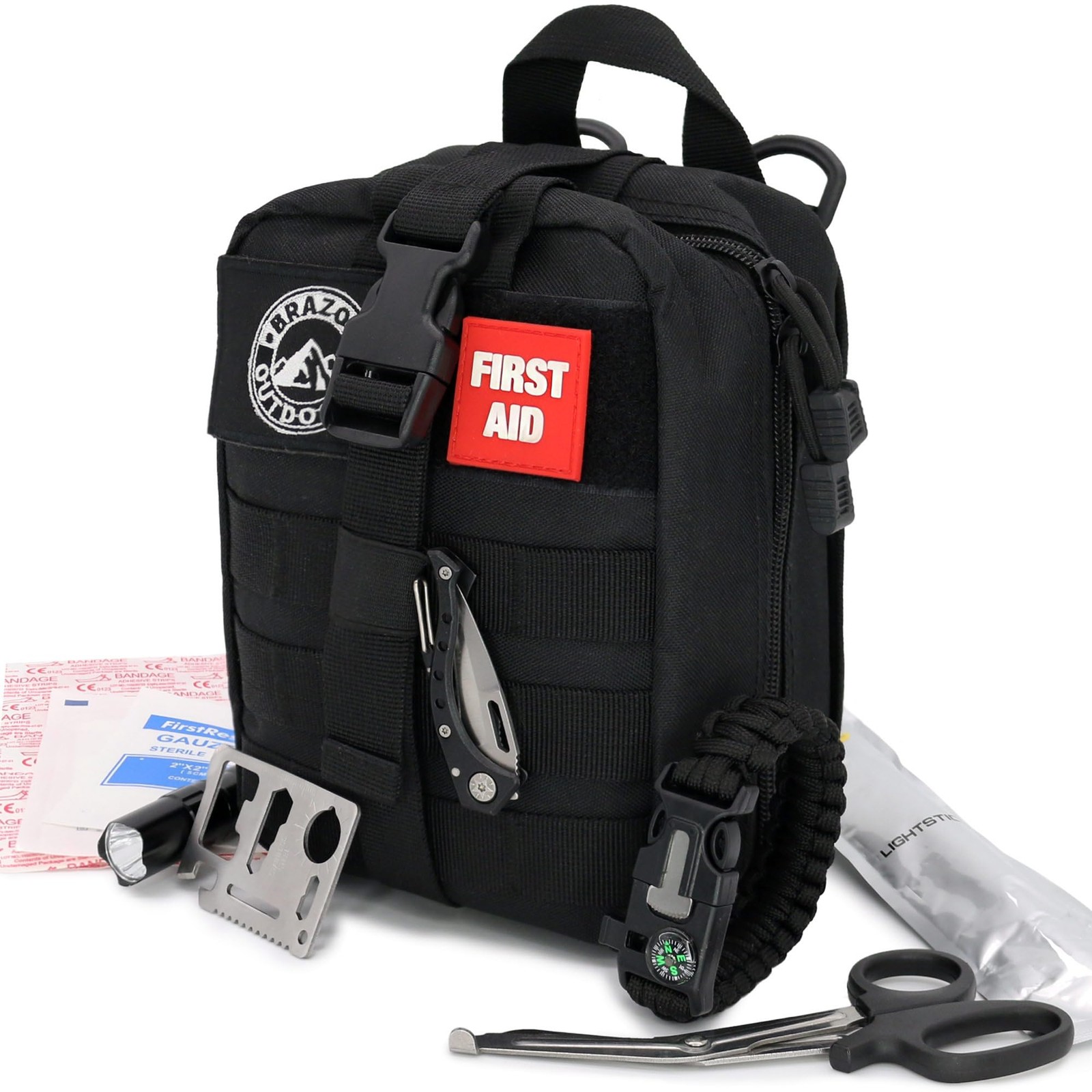 The First Aid Survival Kit 250 Pieces Hiking & Camping Essentials Survival Gear