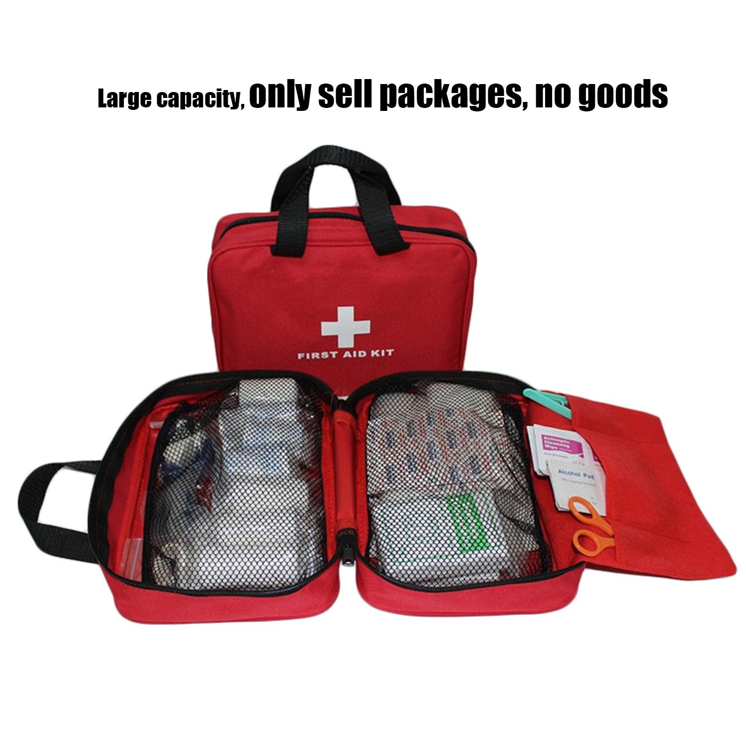 Nylon First Aid Empty Kit,Compact Waterproof and Lightweight First Aid Bag wi…