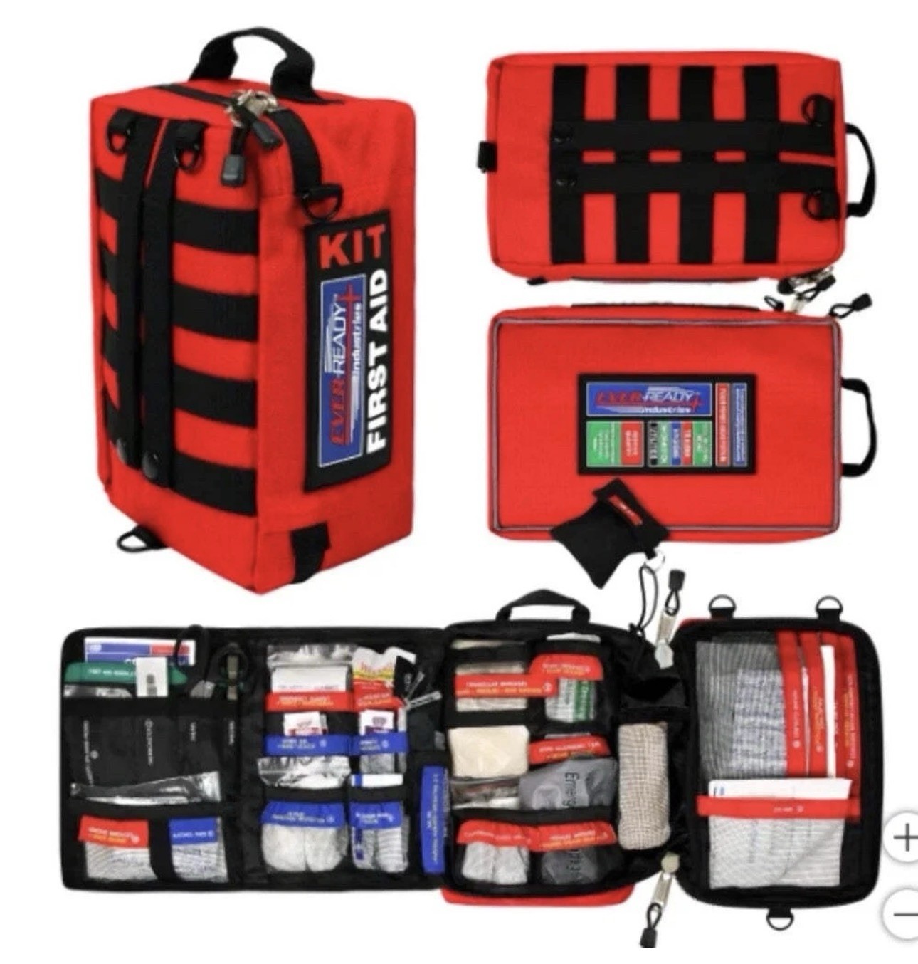 Brand New Ever-Ready First Aid Kit 217 Pieces Emergency Medical Supplies