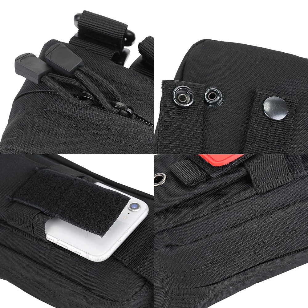 Tactical Molle EMT IFAK First Aid Pouch Trauma Medical Bag with Red Cross Patch