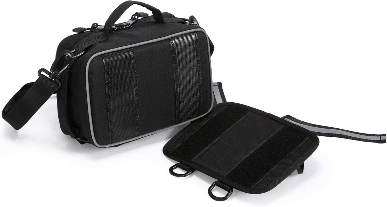 First Aid Bag Empty Emergency First Responder Crossbody Handheld Waist Bag BLACK