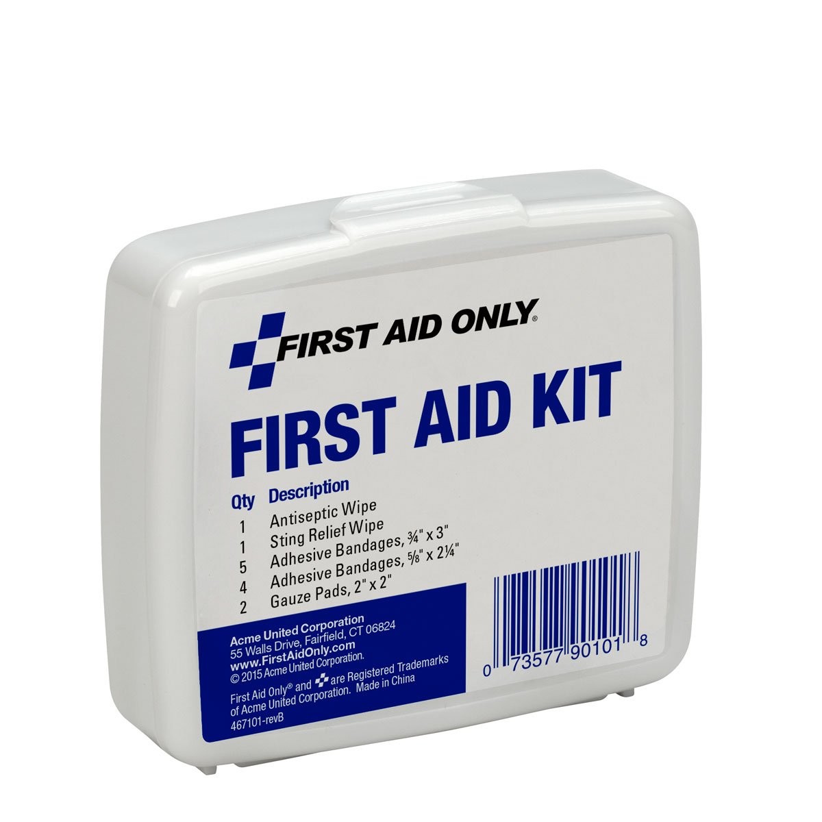 First Aid Only PhysiciansCare On-The-Go Emergency 13 Piece Set, White