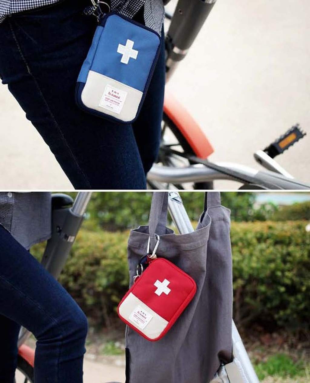 JIAKAI 2 Packs First Aid Bag,Empty First Aid Pouch,Mini Portable Medical Bag …