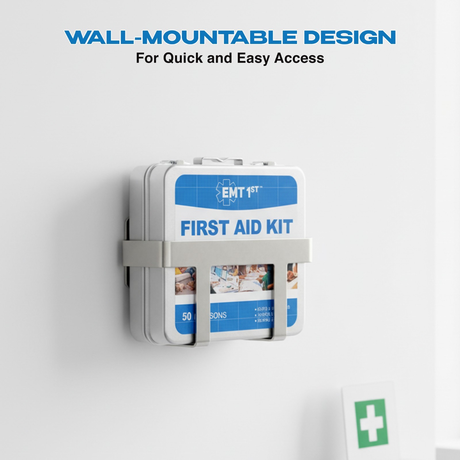 EMT1st First Aid Kit – 272 Piece Wall Mountable Metal Case