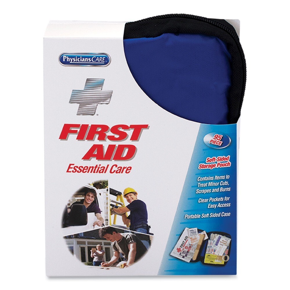 FAO 90166 Soft Fabric Case Soft-Sided First Aid Kit (95-Piece/KT) New