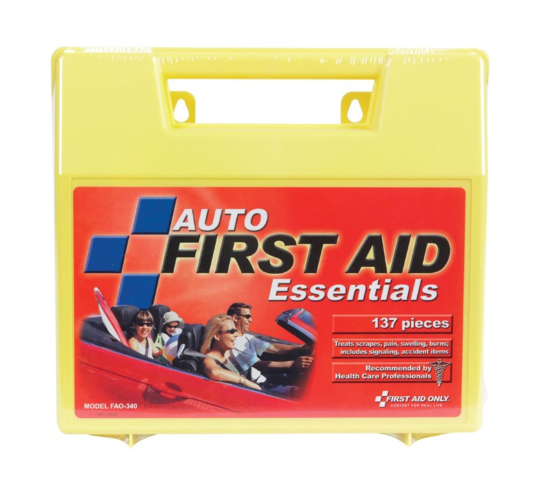 First Aid Only FAO-340 Plastic Case Travel First Aid Kit Large