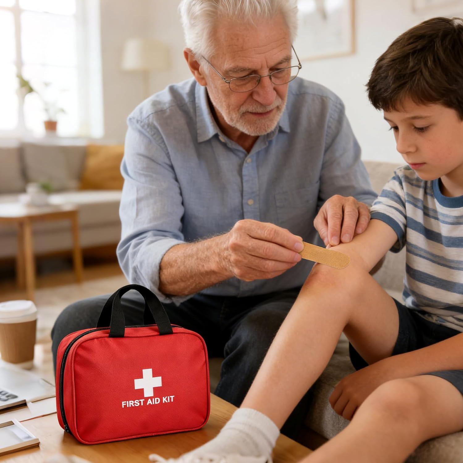 382 Piece Portable First Aid Kit, Emergency Preparedness Supplies for Home