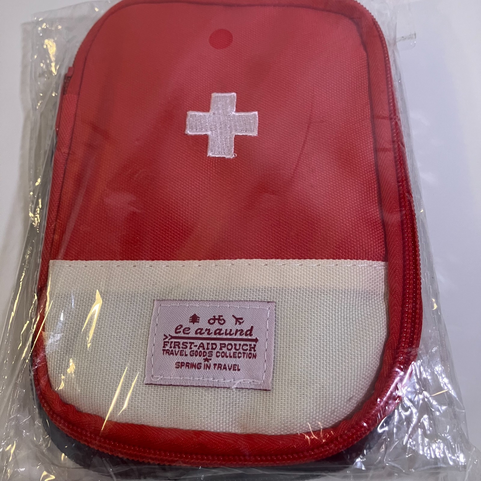 Kilyowa First Aid Pouch 2 Pack Mini Travel Organizer Red Blue Medical Emergency