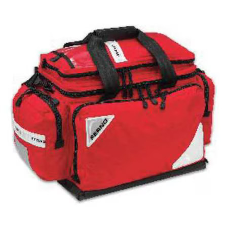 Ferno 819787 Professional Trauma Bag, Cordura, Foam, 22" L, 12 In W, Red