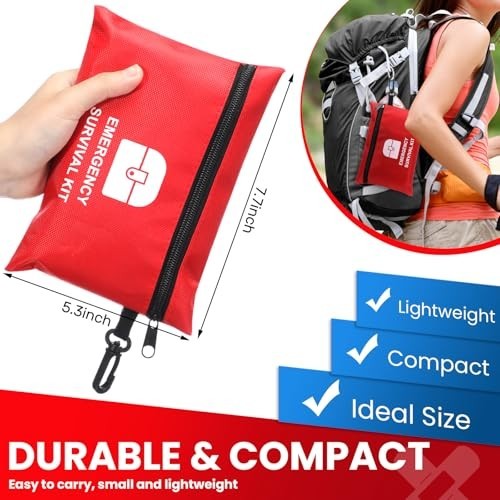 20 Mini First Aid Kits Bulk – Travel Size Emergency Supplies for Hiking, Sports,
