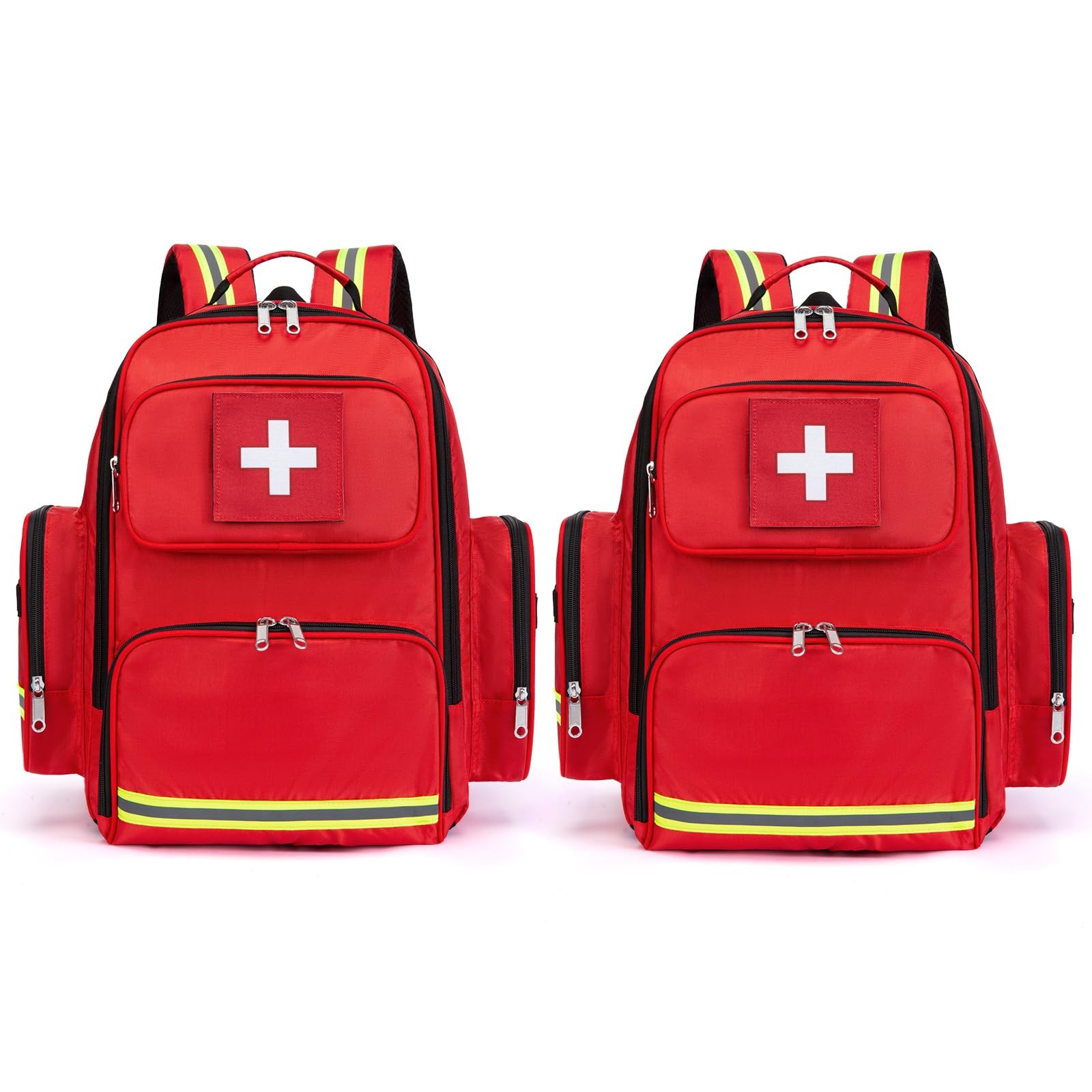 First Aid Backpack Emt First Responder Bag Empty Ems Home Hiking Trauma Trave…