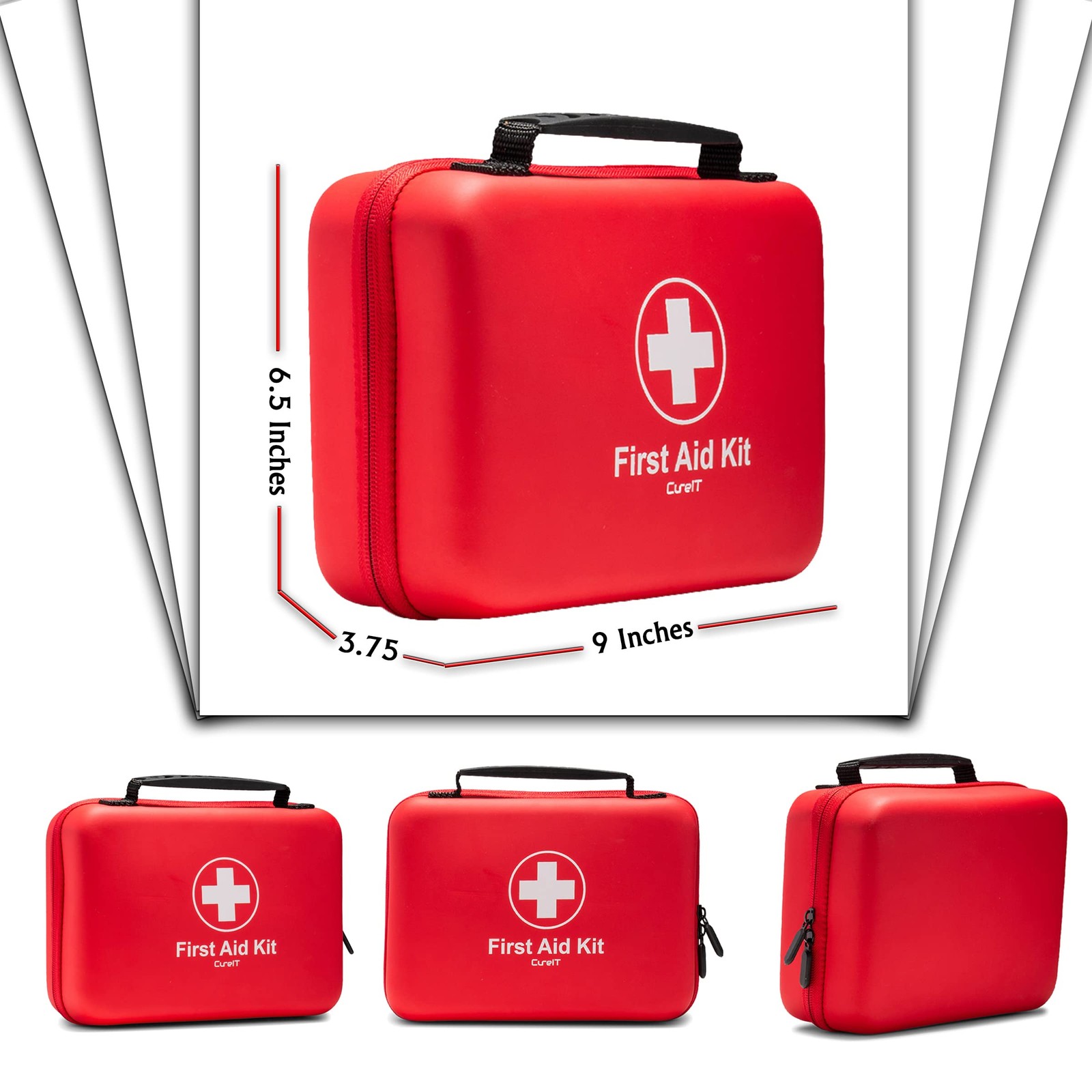 First Aid Kit 230 piece, Waterproof, All Purpose Use Outdoor, Indoor, Red