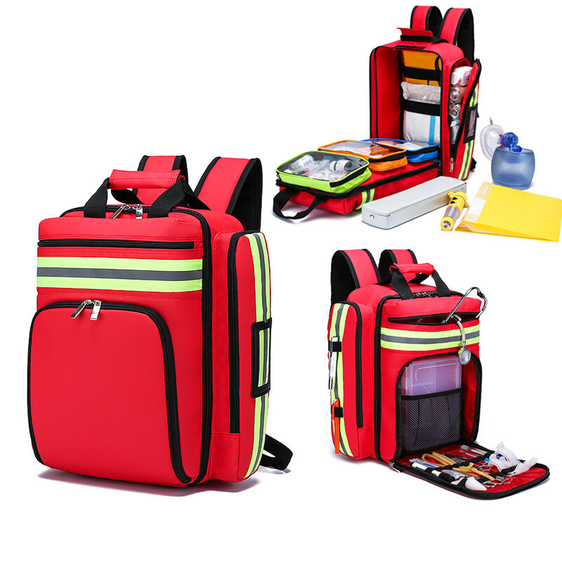 First Aid Medical Kits Emergency Rescue Backpacks Large Capacity Storage Outdoor