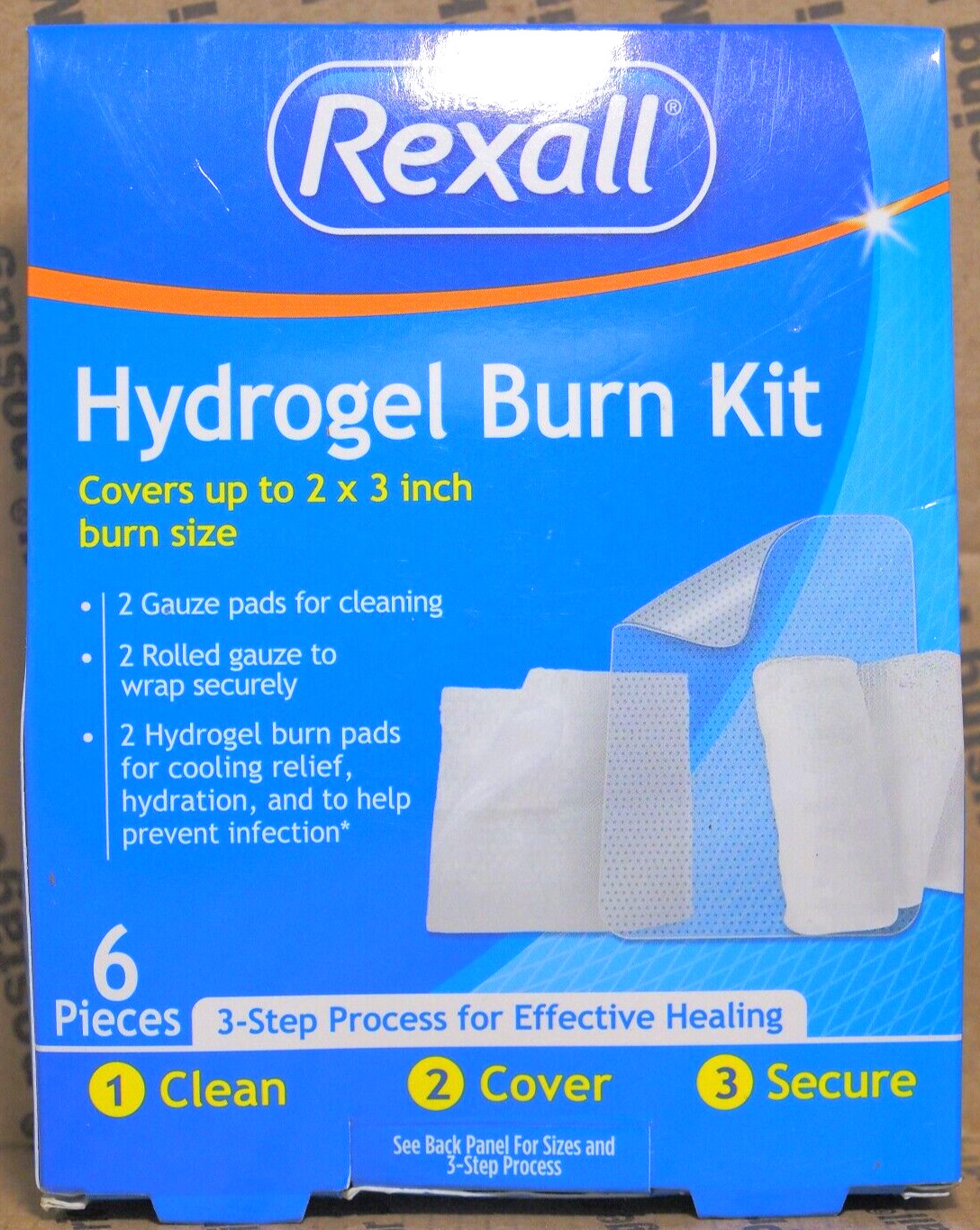 Rexall Hydrogel Burn Kit Compact for Home, Work, and Emergency Care NEW BX203