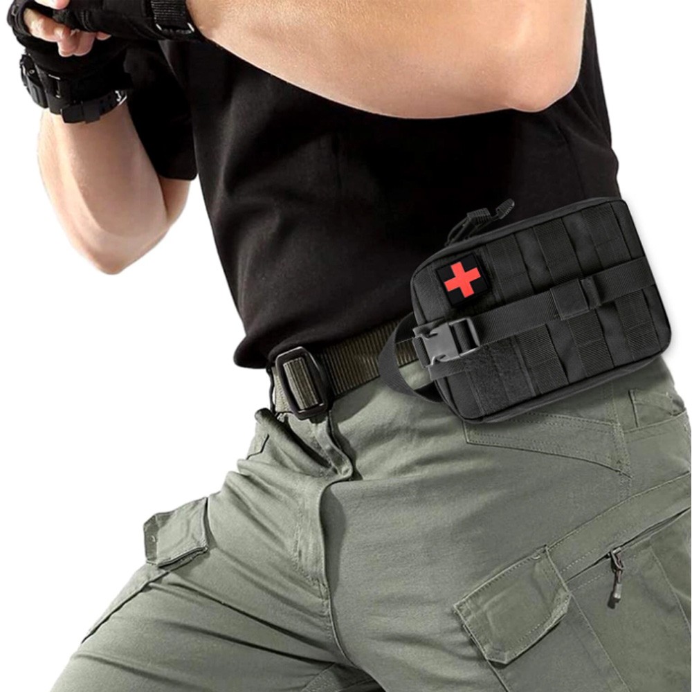 Tactical MOLLE Rip Away EMT Medical First Aid IFAK Pouch Utility Bag (Bag Only)