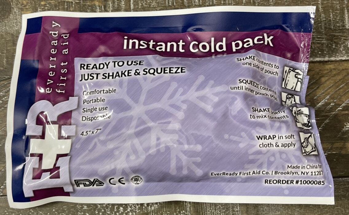Everready Instant Cold Pak-Ready To Use Just Shake & Squeeze-NEW-SHIPS N 24 HOUR