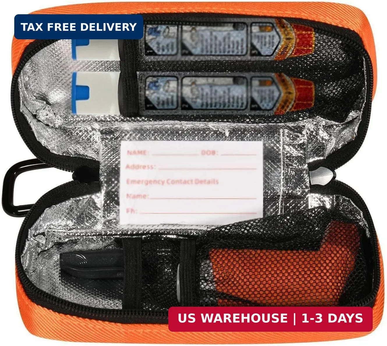 Beautyflier EpiPen Medical Carrying Case Insulated, Emergency Medication Travel