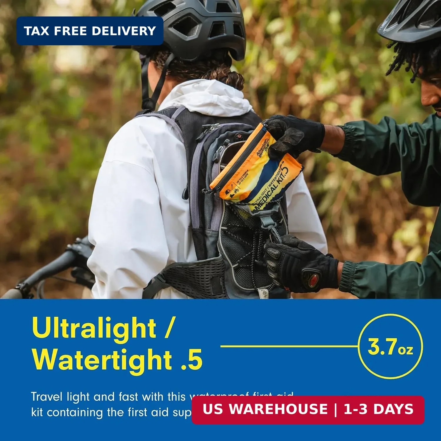 Adventure Medical Kit Ultralight/Watertight Medical Kit .5 – Up to 2 People, Up