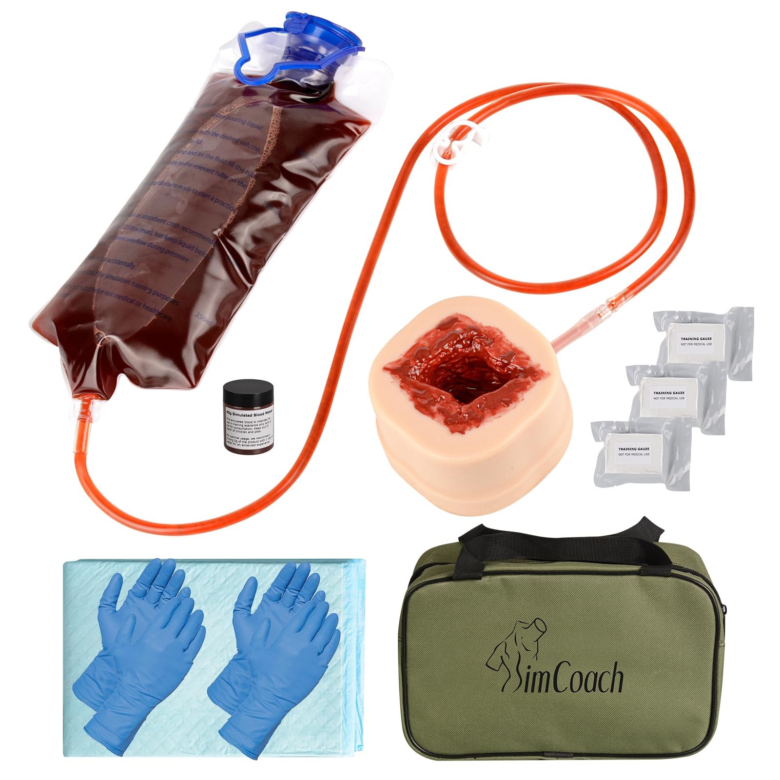 Wound Packing Trainer Kit, Stop The Bleed Kit for Wound Packing Training Demo…