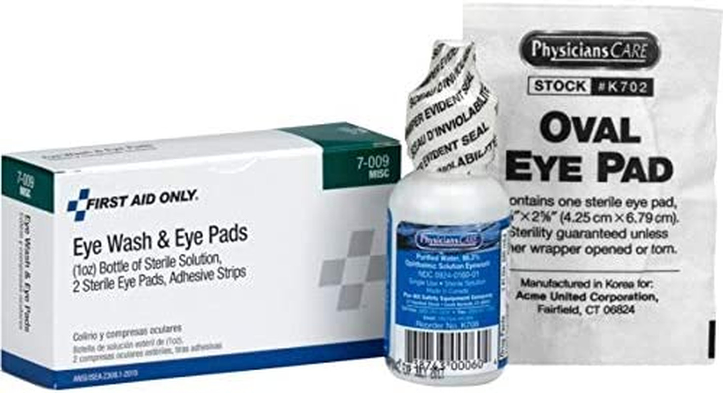 First Aid Only 7-009 5 Piece Eye Wash Kit