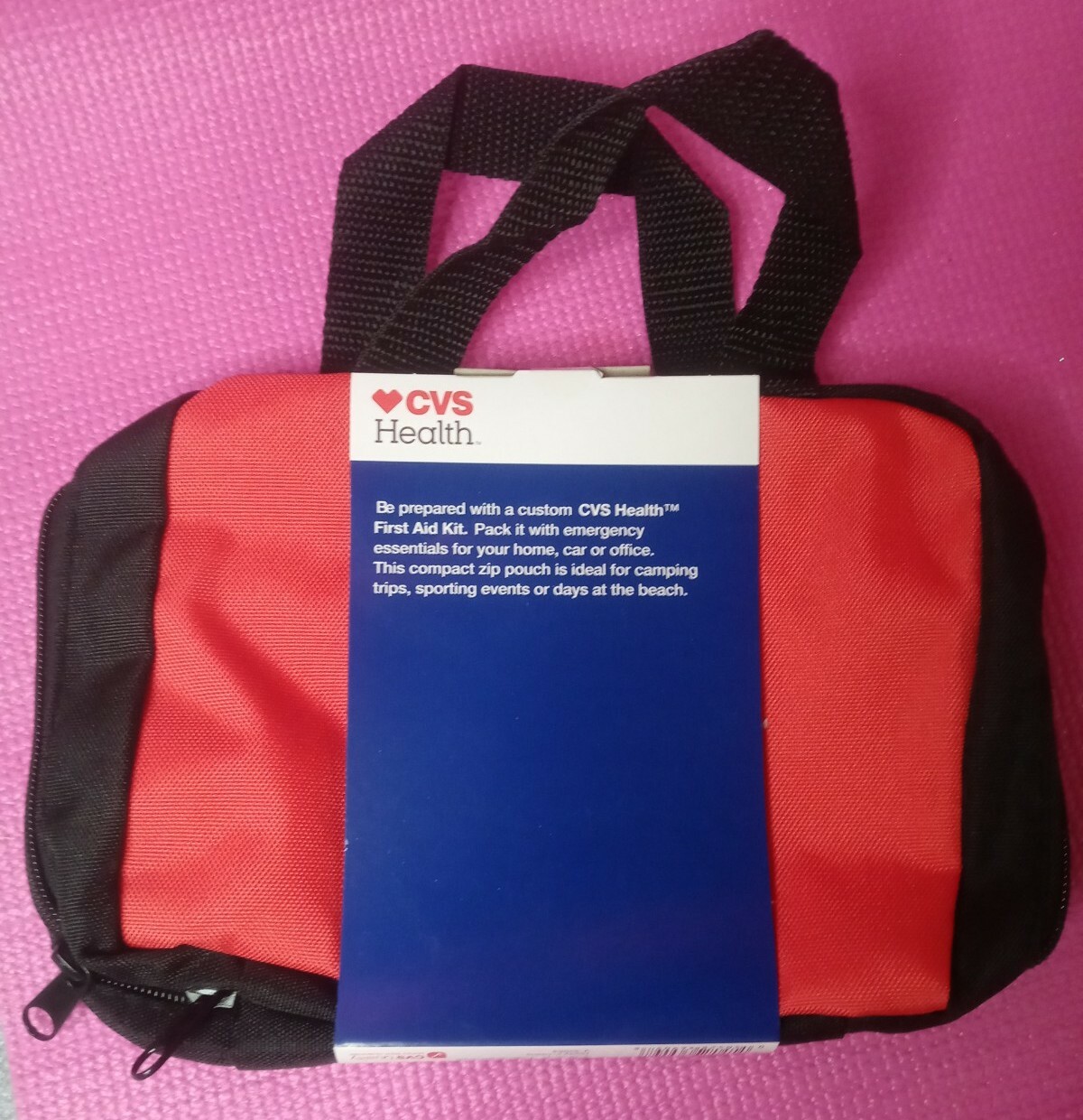 CVS Build Your Own First Aid Kit Case 7.5in x 6in Red Empty Case A1