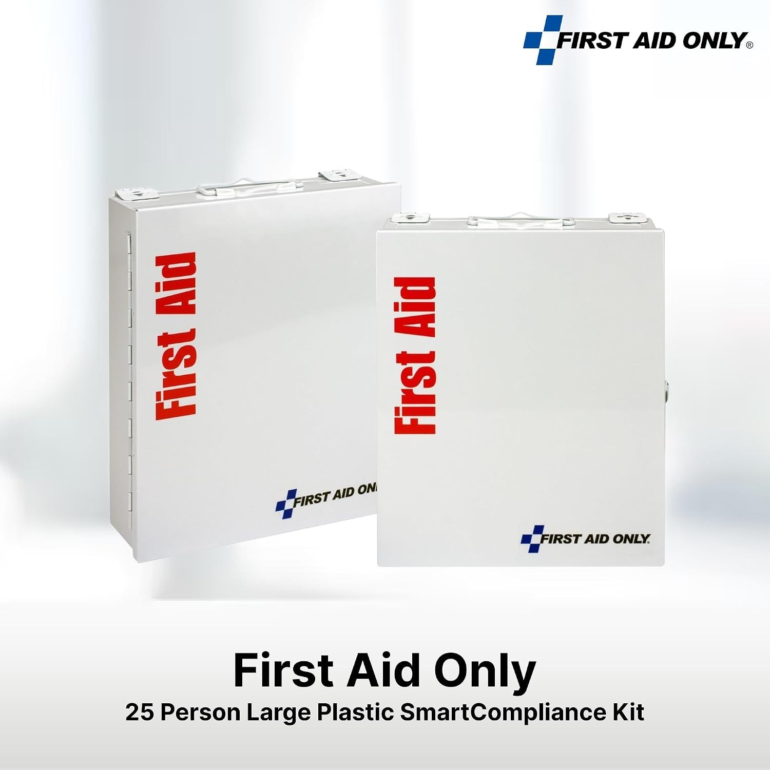 SmartCompliance 94-Piece First Aid Cabinet for 25: Compact Emergency Safety Kit