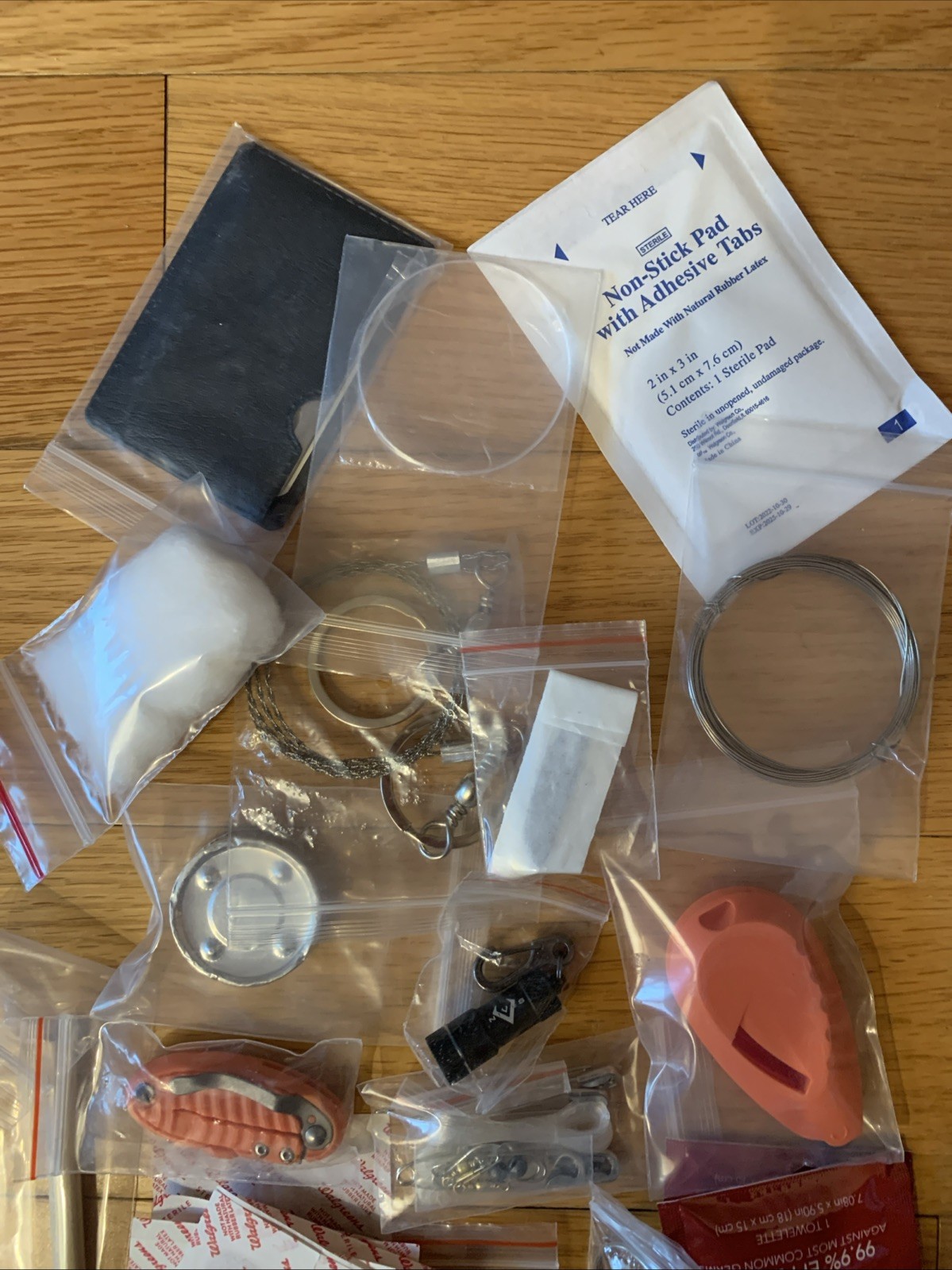 V NIVES Survive First Aid Kit Essential Items O-Ring Sealed Orange Box FREE SHIP
