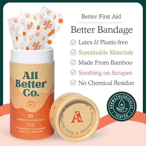 Natural First Aid Kit – Hypochlorous Spray, Organic Bamboo Bandages, Reusable