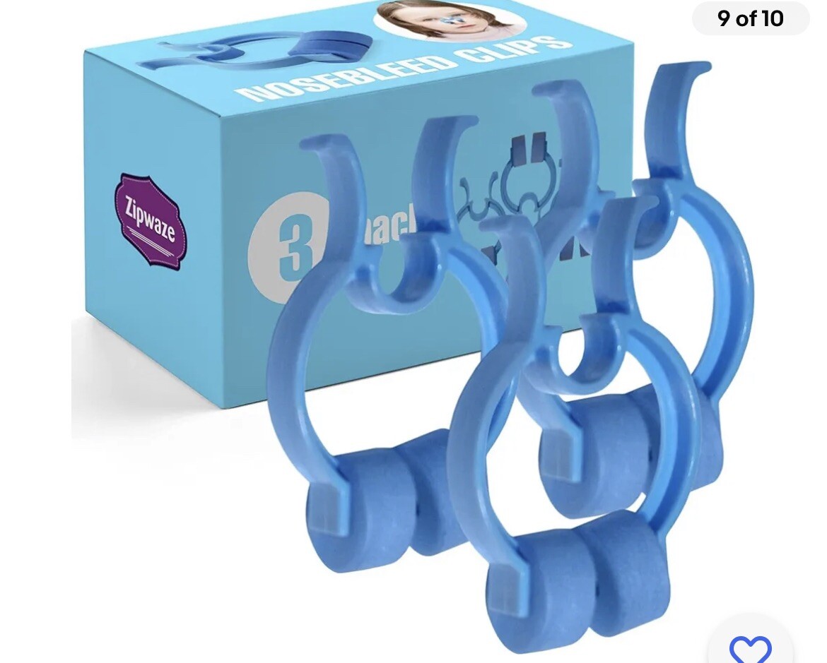 Zipwaze Stop Nosebleeds Epistaxis Clips Nose Bleed Stopper Nasal Clip (12 Boxes)