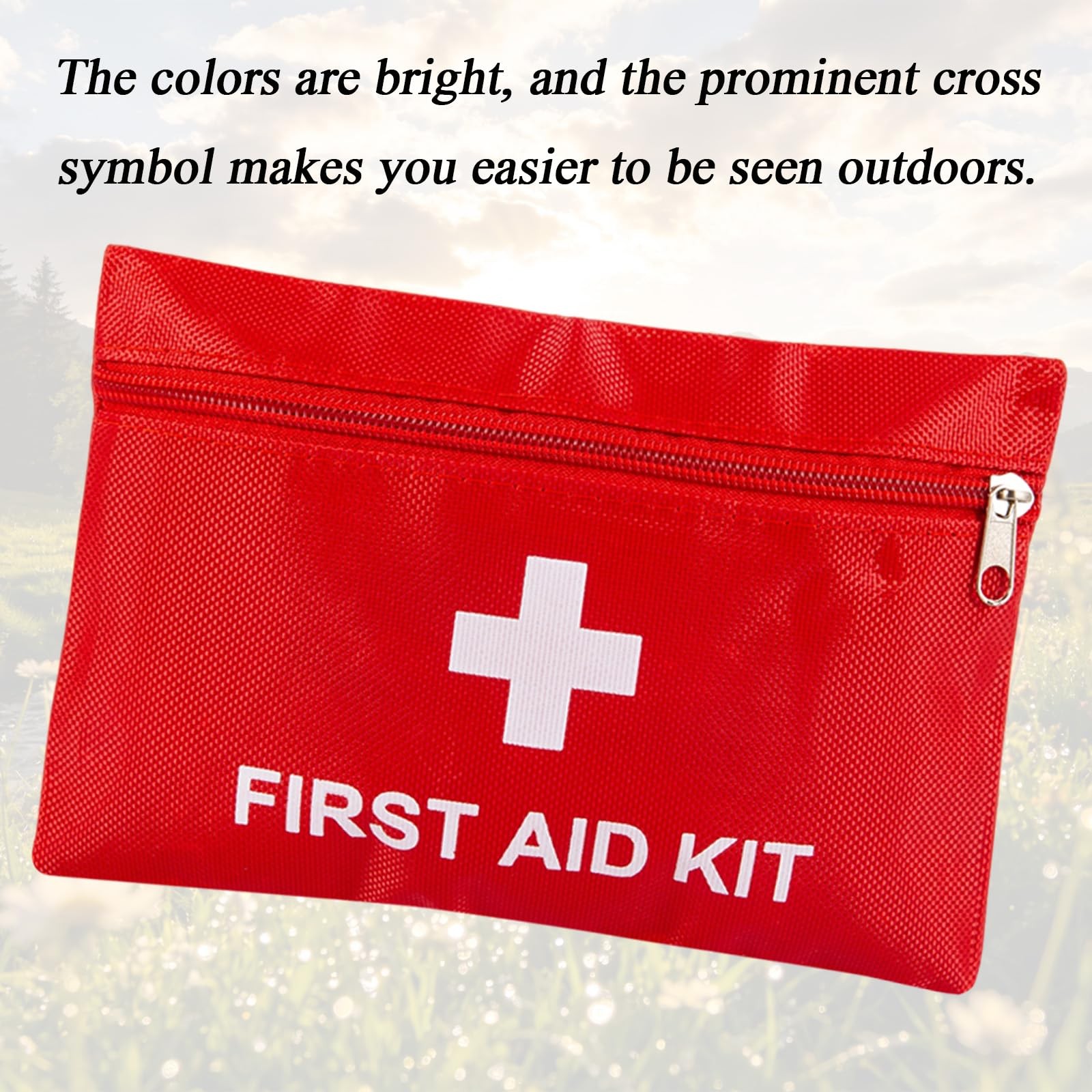6 Pack Empty First Aid Kit Bag, Small First Aid Pouch Bulk, Water Resistant T…